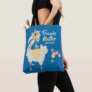 Vänner Matter Inspirational Tote Bag, medel Tygkasse