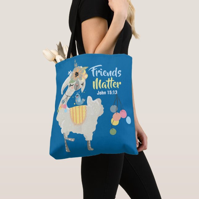 Vänner Matter Inspirational Tote Bag, medel Tygkasse (Närbild)