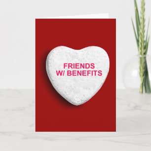 VÄNNER MED FÖRMÅNER CANDY HEART HELGKORT