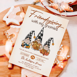 Vänner med min gnomes höstThanksgiving Inbjudningar