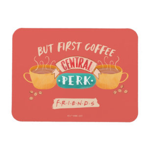 VÄNNER™ Men första kaffe - centrala Perk Magnet