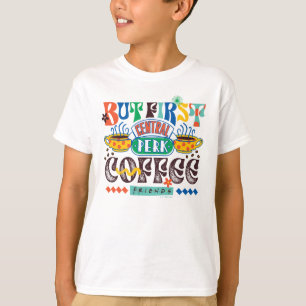 VÄNNER™   Men första kaffevibrant grafik T Shirt