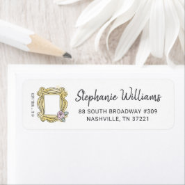 VÄNNER™ | Möhippa Peepöppning Ram Returadress Etikett