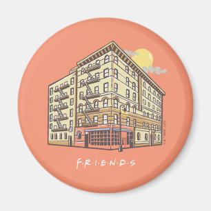 VÄNNER™   Monica Apartment Byggnad Magnet