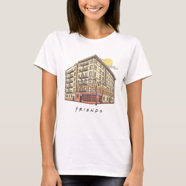 VÄNNER™ | Monica Apartment Byggnad T Shirt (Framsida)