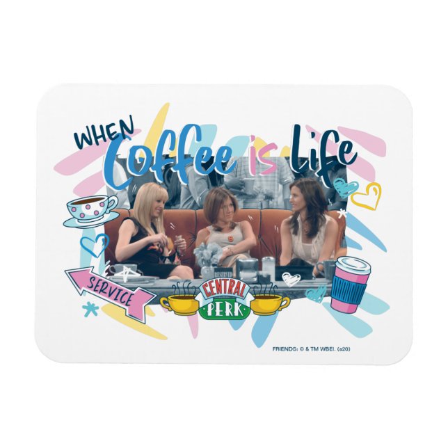 VÄNNER™ | När kaffe är livstid Magnet (Horisontell)