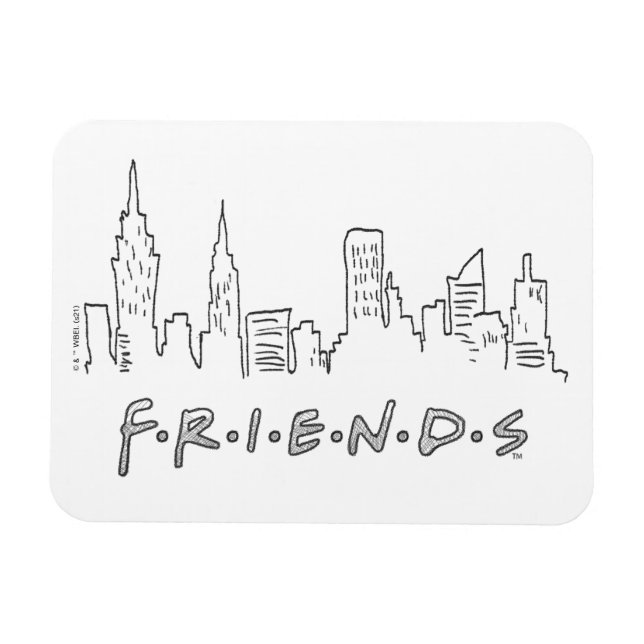 VÄNNER™ | New York City Silhouette Magnet (Horisontell)