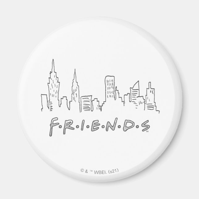 VÄNNER™ | New York City Silhouette Magnet (Framsidan)