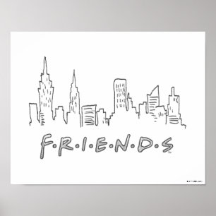 VÄNNER™ New York City Silhouette Poster