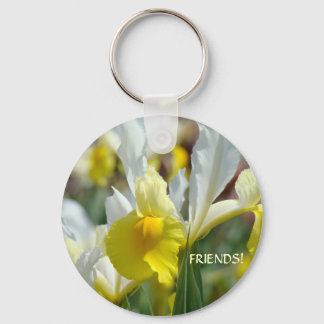 VÄNNER! Nyckelring Gula Iris Blommor nyckelringar