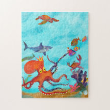 Vänner och Anemones Jigszle Puzzle (Utmaning)