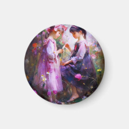 Vänner och blommor 2 magnet