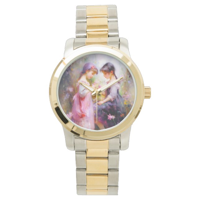 Vänner och blommor armbandsur (Framsida)
