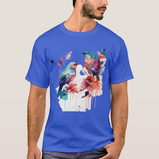 Vänner på BIRDS-konst T Shirt (Framsida)
