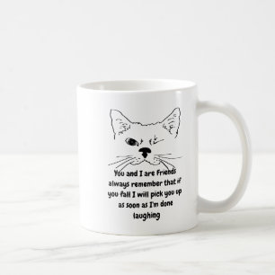 Vänner på födelsedag Humor Roligten Winking Cat Kaffemugg