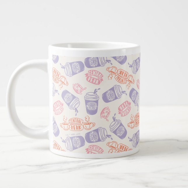 VÄNNER™ | Pastel Central Perk Mönster Jumbo Mugg (Vänster)