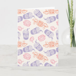 VÄNNER™ Pastel Central Perk Mönster Kort