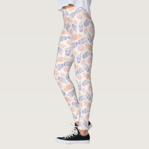 VÄNNER™ Pastel Central Perk Mönster Leggings