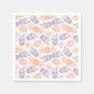 VÄNNER™ Pastel Central Perk Mönster Pappersservett