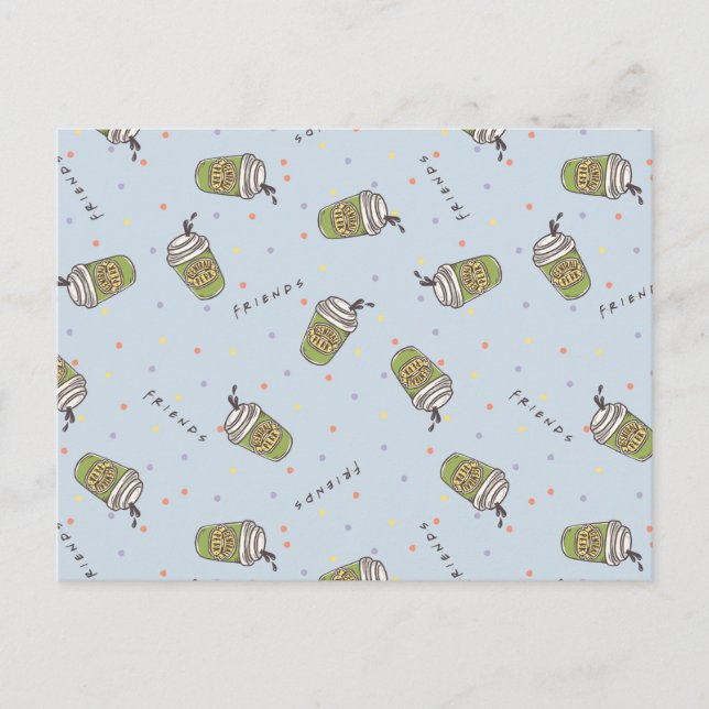 VÄNNER™ | Polka Dot Central Perk Mönster Vykort (Framsida)