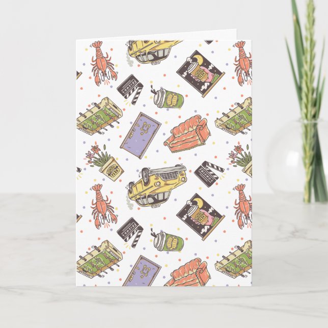 VÄNNER™ | Polka Dot Icon Mönster Kort (Framsida)