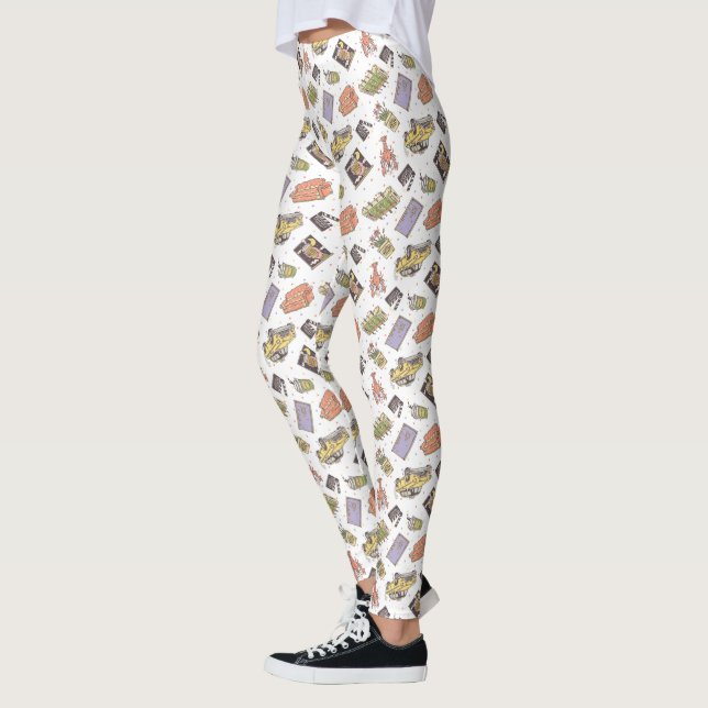 VÄNNER™ | Polka Dot Icon Mönster Leggings (Vänster)