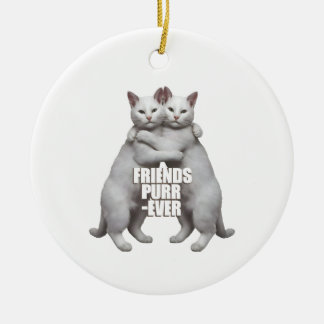 Vänner Purr-Ever Julgransprydnad Keramik