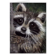 Vänner? Raccoon Card