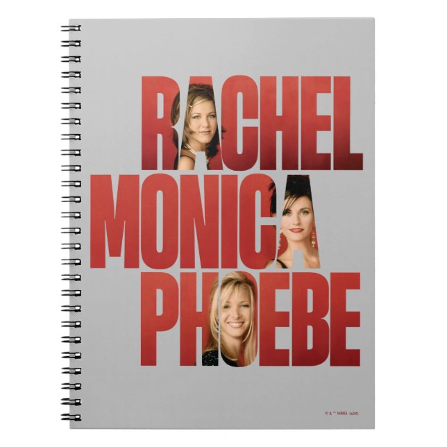 VÄNNER™ | Rachel, Monica & Phoebe Anteckningsbok (Framsidan)