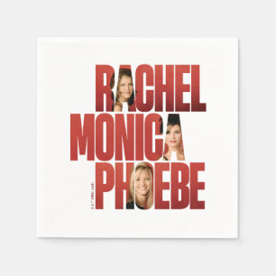 VÄNNER™ Rachel, Monica & Phoebe Pappersservett