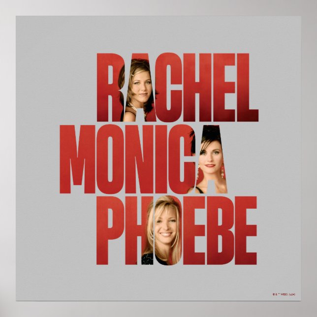 VÄNNER™ | Rachel, Monica & Phoebe Poster (Framsidan)