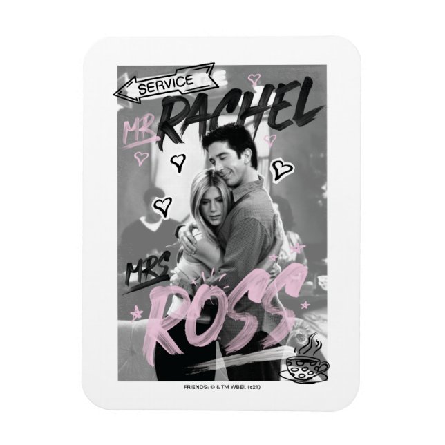 VÄNNER™| Rachel och Ross Magnet (Vertikal)