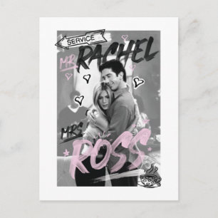VÄNNER™ Rachel & Ross Inbjudan Vykort