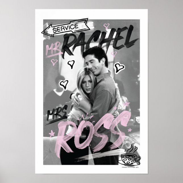 VÄNNER™ | Rachel & Ross Poster (Framsidan)