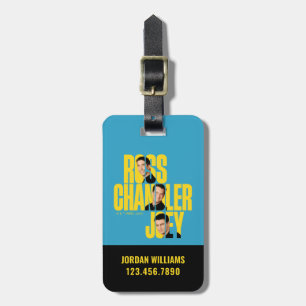 VÄNNER™ Ross, Chandler och Joey Bagagebricka