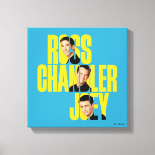 VÄNNER™ Ross, Chandler och Joey Canvastryck