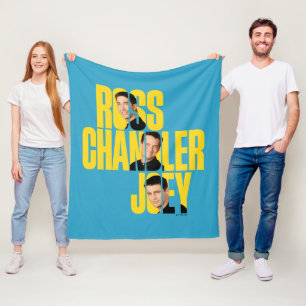 VÄNNER™ Ross, Chandler och Joey Fleecefilt