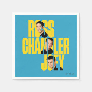 VÄNNER™ Ross, Chandler och Joey Pappersservett