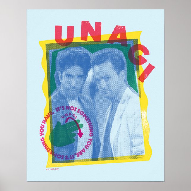 VÄNNER™ | Ross & Chandler - Unagi Poster (Framsidan)