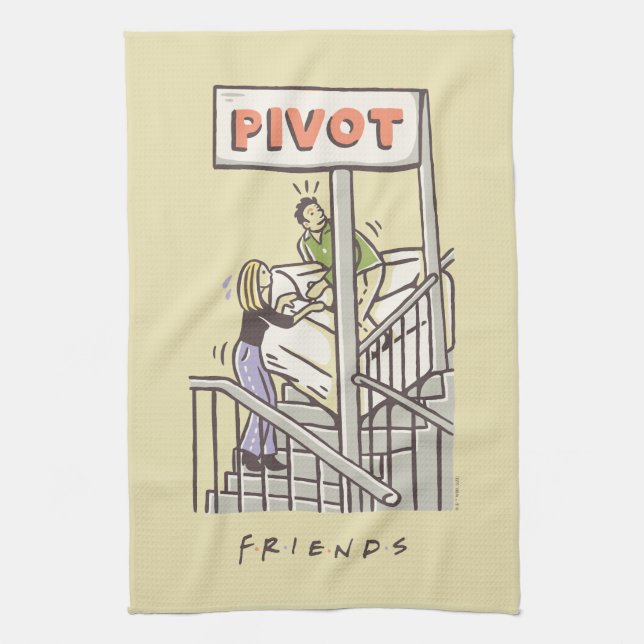 VÄNNER™ | Ross och Rachel PIVOT Kökshandduk (Vertikal)