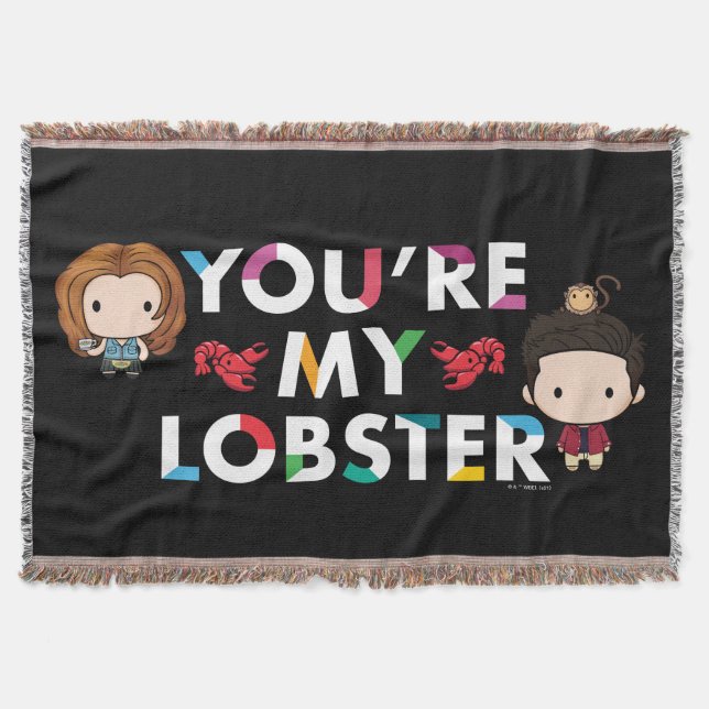 VÄNNER™ | Ross & Rachel Lobster Chibi Filt (Framsidan)
