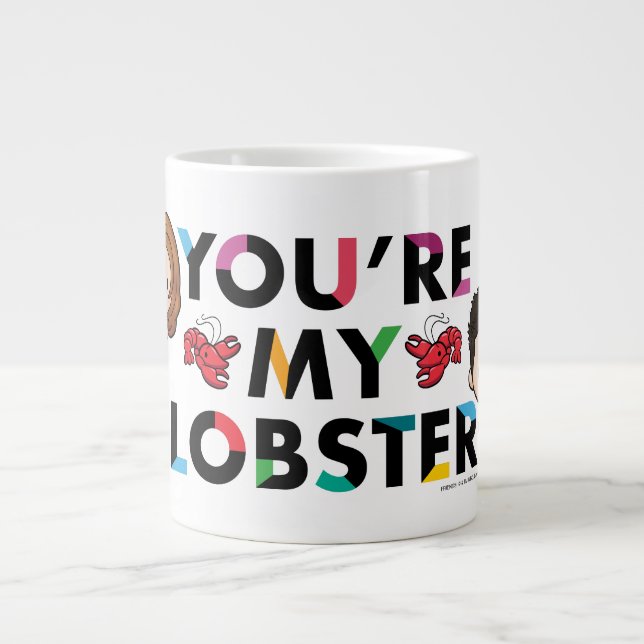 VÄNNER™ | Ross & Rachel Lobster Chibi Jumbo Mugg (Framsidan)