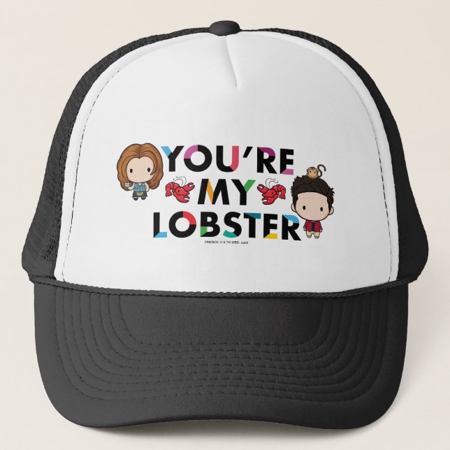 VÄNNER™ | Ross & Rachel Lobster Chibi Keps (Framsida)