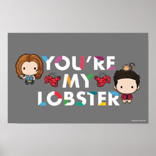 VÄNNER™   Ross & Rachel Lobster Chibi Poster