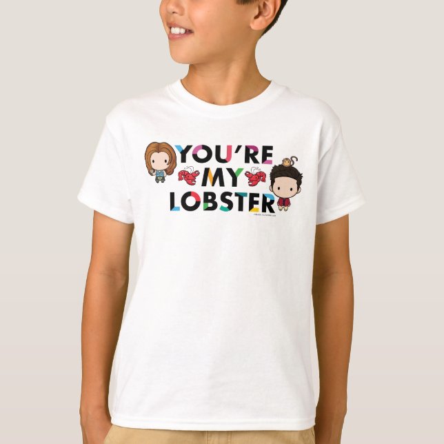 VÄNNER™ | Ross & Rachel Lobster Chibi T Shirt (Framsida)