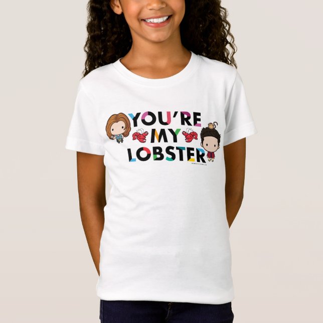 VÄNNER™ | Ross & Rachel Lobster Chibi T Shirt (Framsida)