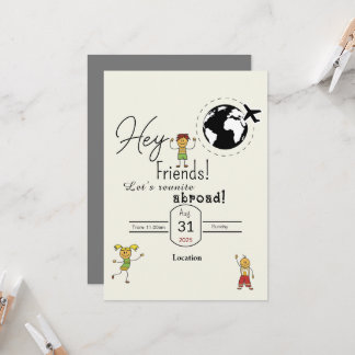 Vänner samlas inbjudningar