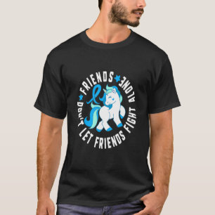 Vänner ska inte låta vänner bekämpa Ensam Diabetes T Shirt