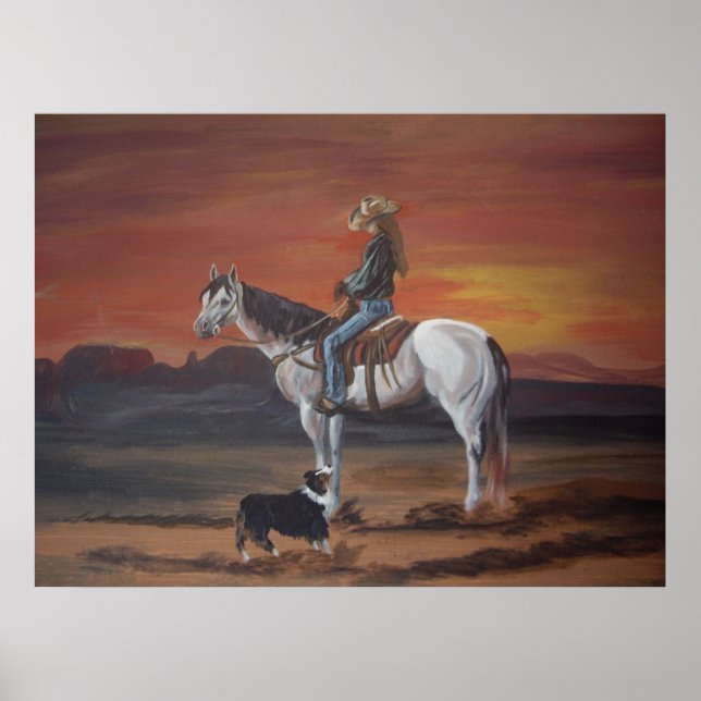 Vänner som delar en solnedgång poster (Framsidan)