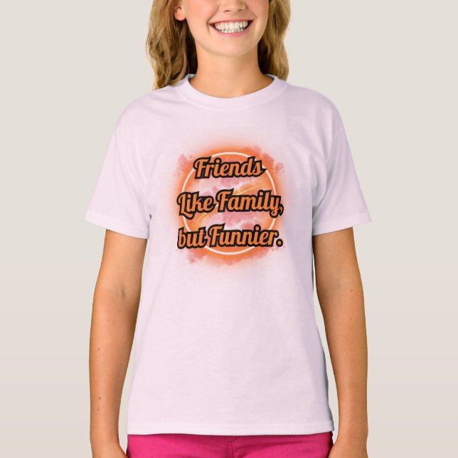 VÄNNER SOM FAMILJ, VÄNSKAP, DJURVÄN T SHIRT (Framsida)